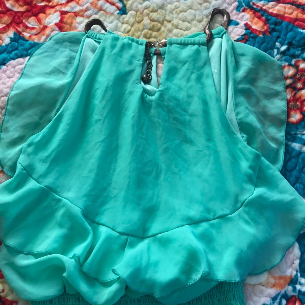 Turquoise blouse - Picture 2 of 2